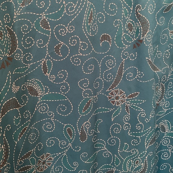 Kurta Lightweight Blue 3/4 Sleeve Women’s Approx. Medium Large -see measurements - Picture 8 of 10